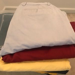 Bundle of 3 dockers khaki pants red, blue, yellow